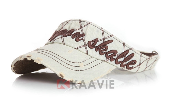 富国做旧牛仔空顶帽定做