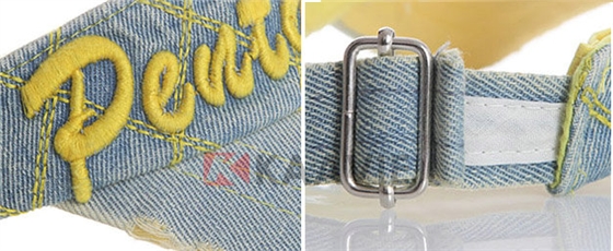 富国做旧牛仔空顶帽定做