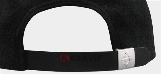 时尚菱格皮革拼接时装帽定做