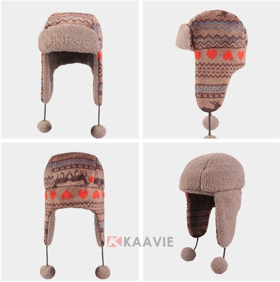 女款风雪帽雷锋帽定做