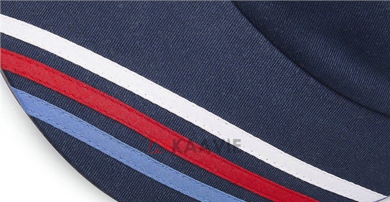 彩虹线条空顶帽定做