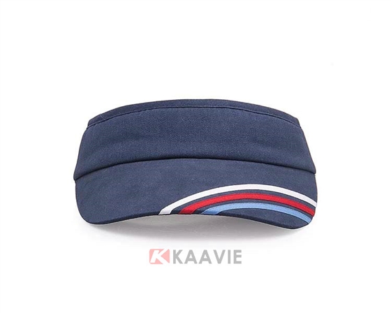 彩虹线条空顶帽定做