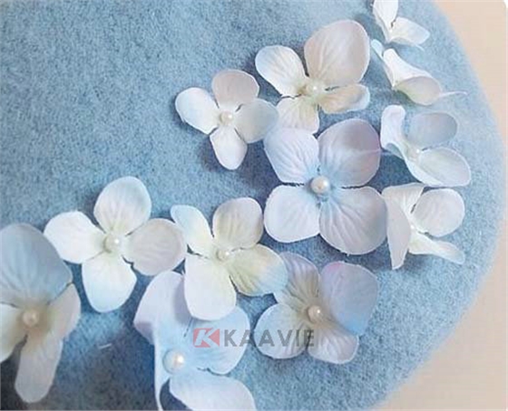 小清新小花朵贝雷帽定做 