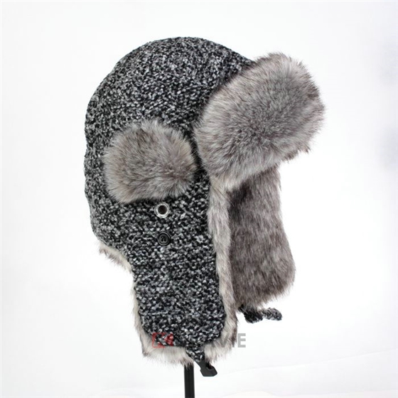 花灰保暖雷锋帽定做