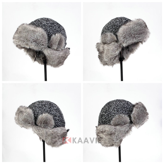 花灰保暖雷锋帽定做