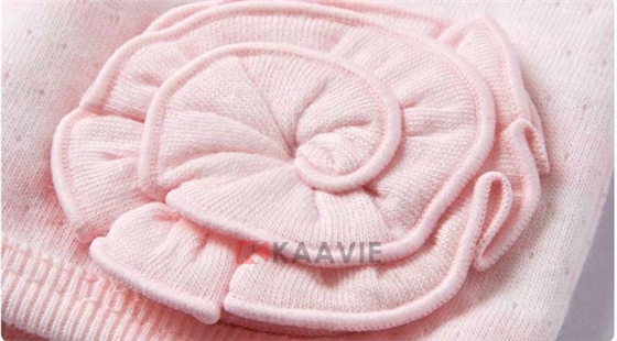 粉色婴儿帽定做