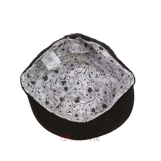 黑色女士时装帽定做