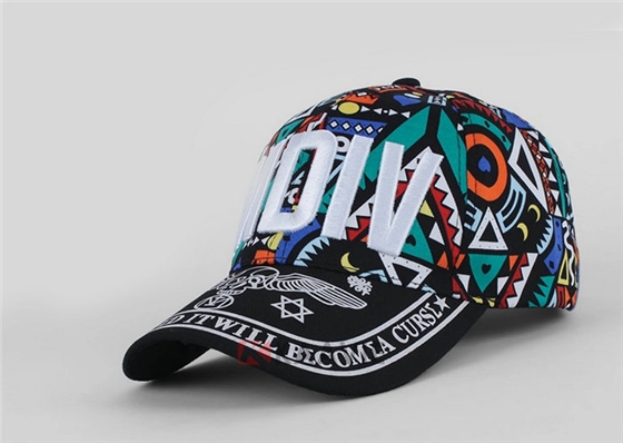 广州工厂ODM订做加工3D绣花字母新款棒球帽 印花 