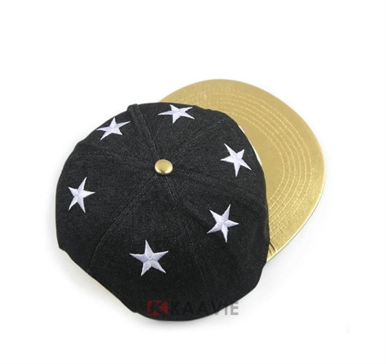 小清新款星星字母绣花夏季遮阳平板帽 鸭舌帽定制 新款