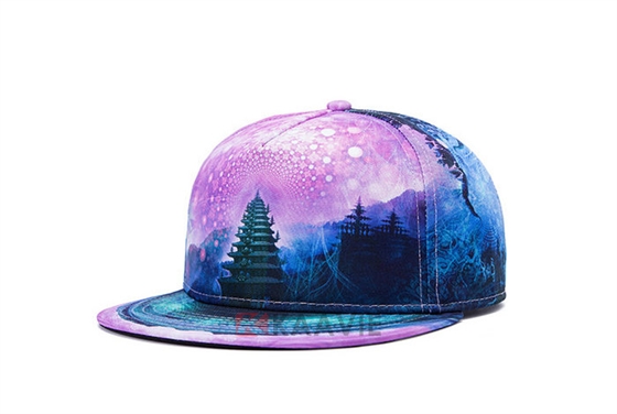 2015新款超炫彩印花嘻哈时装街舞平板帽订制加工