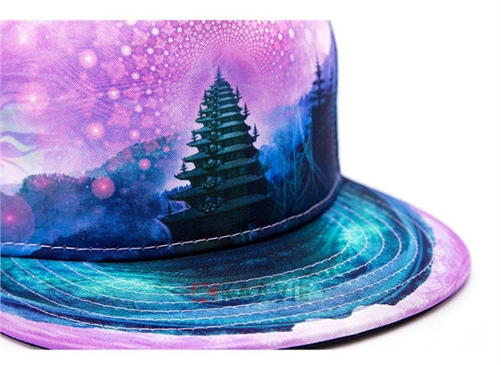 2015新款超炫彩印花嘻哈时装街舞平板帽订制加工