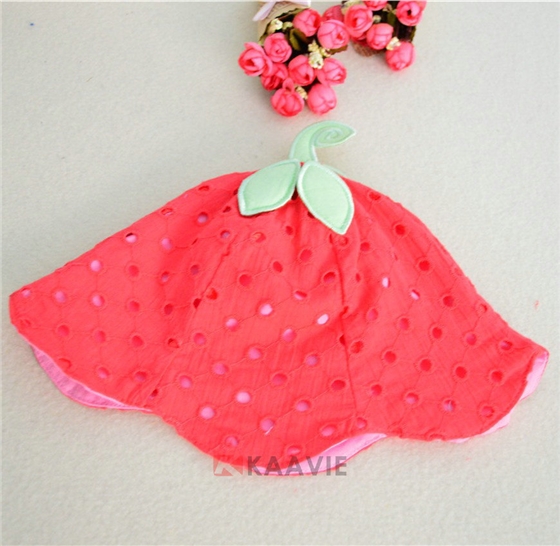 女童草莓可爱小边帽
