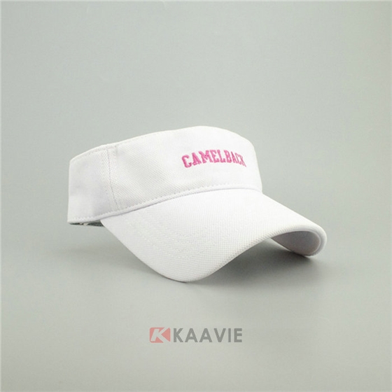 纯色简约绣花遮阳帽 夏季空顶帽 工厂专业生产定做