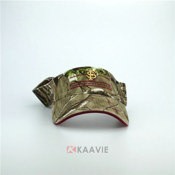 外贸出口OEM贴牌订制迷彩空顶帽 绣花LOGO字母