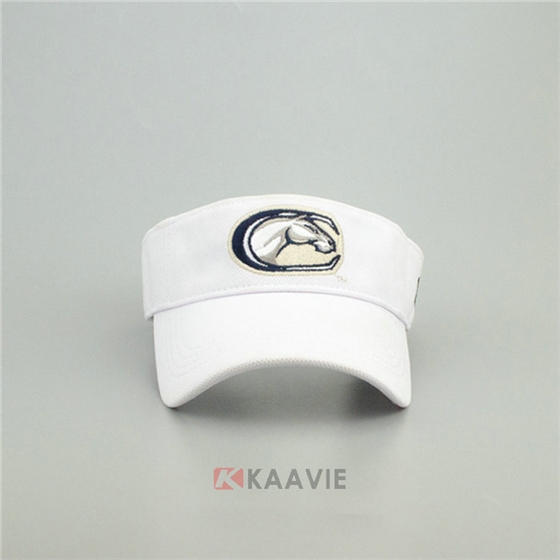 白色遮阳空顶帽订制定做 春夏 男女款 广州帽厂ODM贴牌