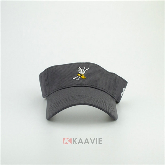 纯色简约绣花遮阳春夏空顶帽 网球帽 男女款定做定制 