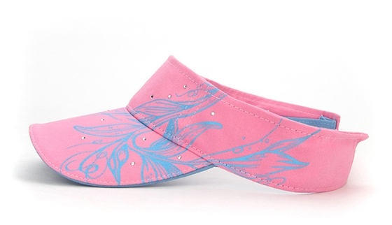 简约运动空顶帽 印花镶钻 广东广州帽子13年诚信通