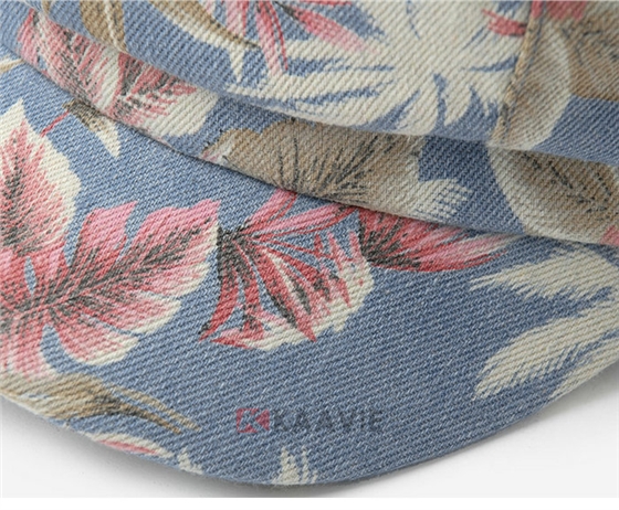 韩版时尚潮流女士印花时装帽 