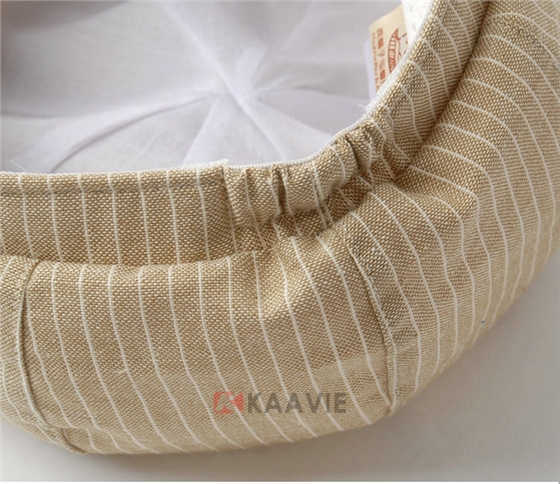 简约条纹时装帽 瓜帽广州工厂专业加工定做