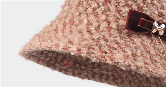 女士蝴蝶结简约时装帽 