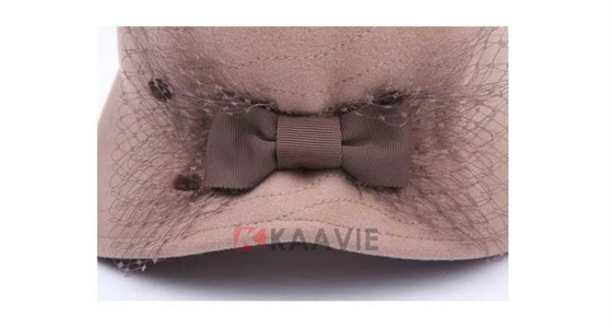 外贸出口 女士蝴蝶结羊毛时装贝雷帽