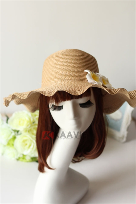 简约花朵小清新草帽