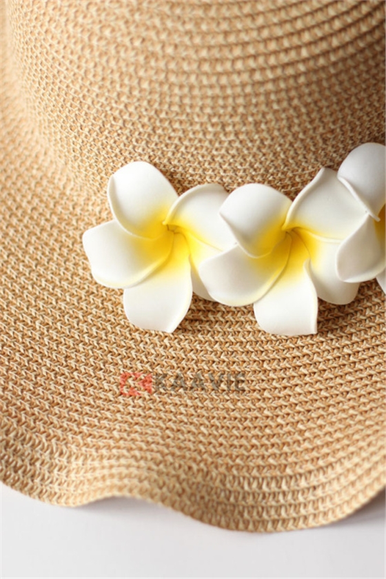 简约花朵小清新草帽