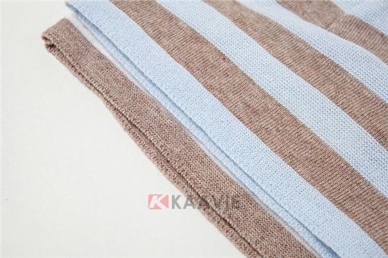 针织布儿童灰白条纹套头帽工厂专业定制订做 