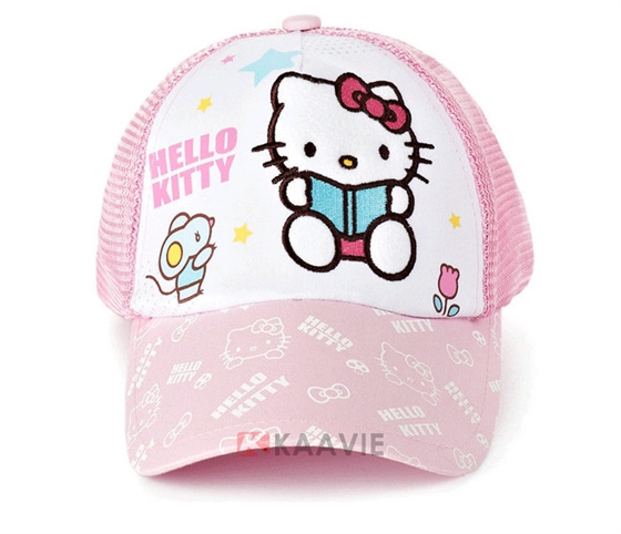 五页棒球帽外贸加工订做 Hello Kitty