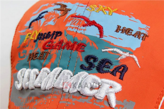 春夏透气绣花字母易干运动帽