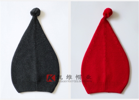 冬季纯棉单色保暖针织帽
