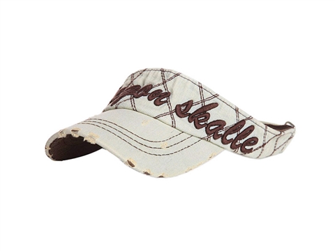 凯维帽业-富国做旧牛仔空顶帽定做-KM005