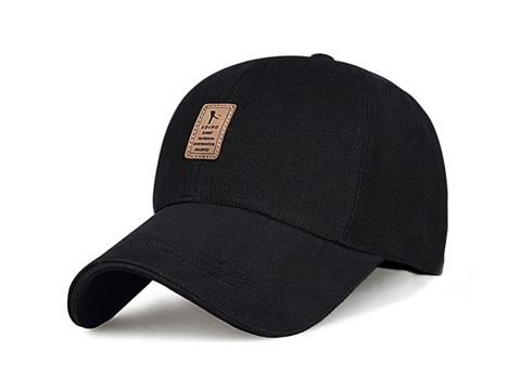 凯维帽业-简约时尚男女棒球帽黑色定做-BJ040