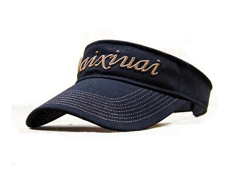 凯维帽业-金线绣空顶帽定做牛仔布-KM011