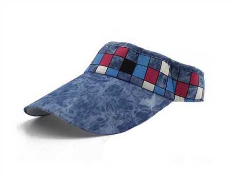 凯维帽业-新款格子空顶帽定做