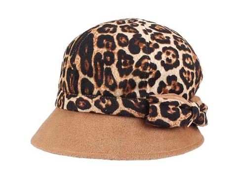 凯维帽业-时尚豹纹时装帽