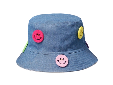 凯维帽业-2015新款儿童笑脸遮阳帽-RM045