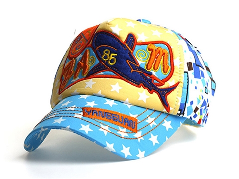 凯维帽业-儿童星星撞色拼接棒球帽