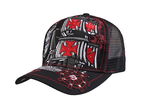 凯维帽业-OEM订做加工韩版夏季新款网布拼接透气时装棒球帽