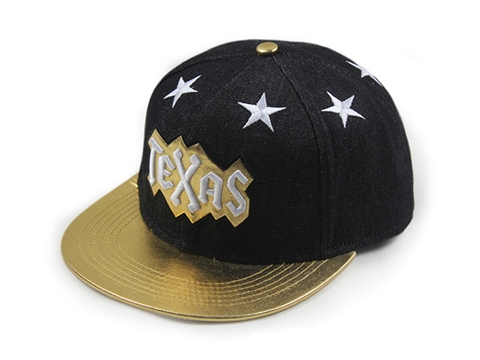 凯维帽业-小清新款星星字母绣花夏季遮阳平板帽