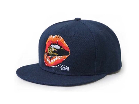 凯维帽业-纯色新款红唇香烟嘻哈帽