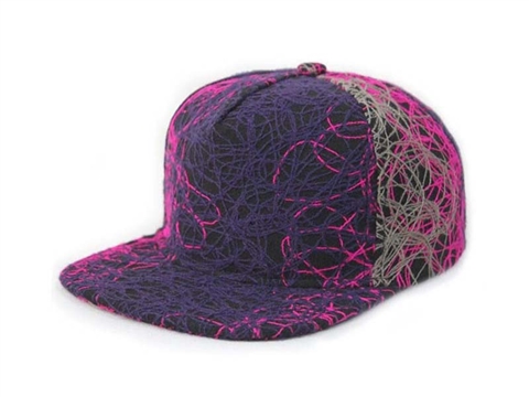 凯维帽业-粗毛线设计款时装嘻哈平沿帽