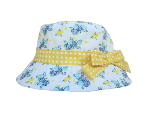 凯维帽业-夏季女童蝴蝶结桶帽出口加工订制订做RM452