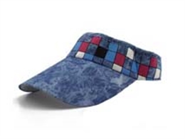 凯维帽业-新款格子空顶帽定做 -KM018