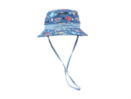 凯维帽业-儿童户外防嗮遮阳印花小水桶帽定做-RM015