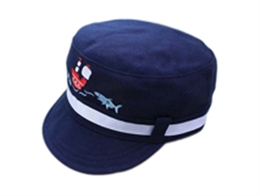 凯维帽业-儿童军帽 平顶帽定做 -RM025
