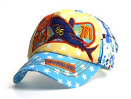 凯维帽业-儿童星星撞色拼接棒球帽 小清新款定做-RM080