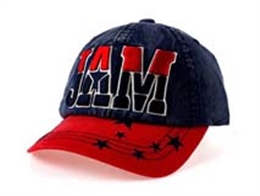 凯维帽业-撞色拼接牛仔布棒球帽定做-BM065