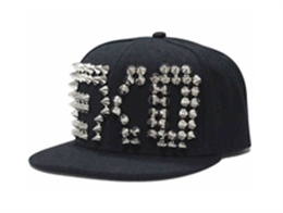 凯维帽业-纯色柳丁EXO明星同款嘻哈平沿街舞帽定做-PJ061