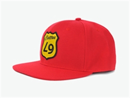 凯维帽业-简约纯色贴布绣嘻哈街舞平板棒球帽定做-PJ066